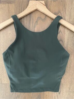 Lululemon Align High-Neck Tank Top Light Support Smoked Spruce Green Size 2